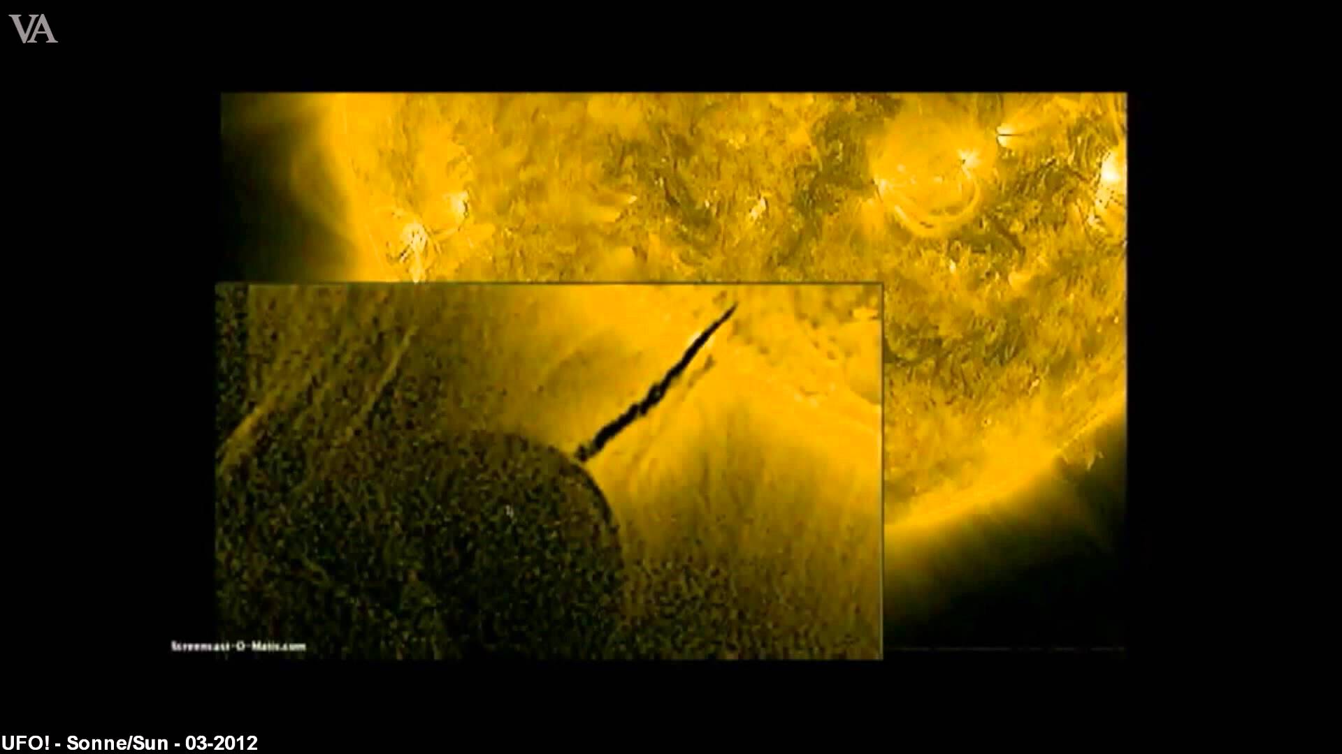 OZN gigantic filmat pe când se alimentează din Soare